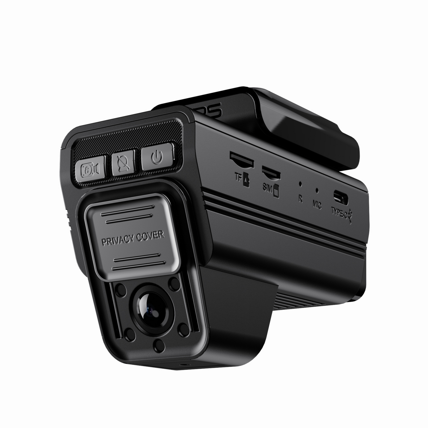 PR02 4G dashcam installed on a car windshield