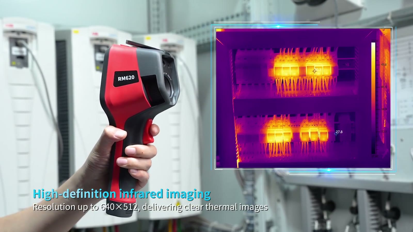 Thermal image from the RM320/620 series demonstration